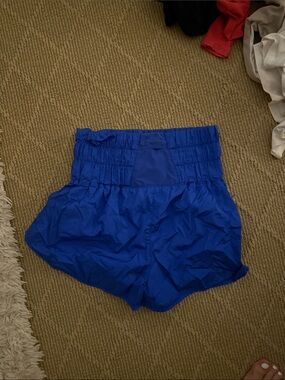 Free People Royal Blue High-Waist Athletic Shorts